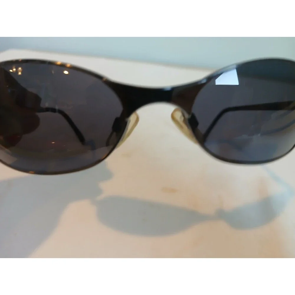 Y2K Sunglasses 90s Matrix Style Glasses Black  Frames Gray Lens  ESPN X Games